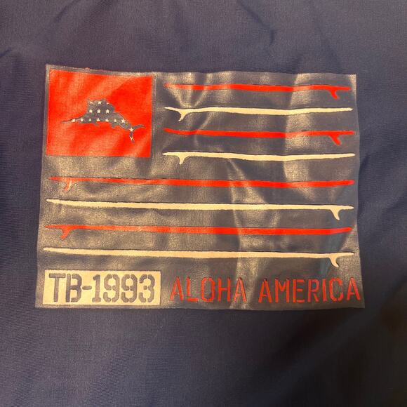 Tommy Bahama Kids American Flag Swim Rash Guard - 18 Months - Picture 2 of 9